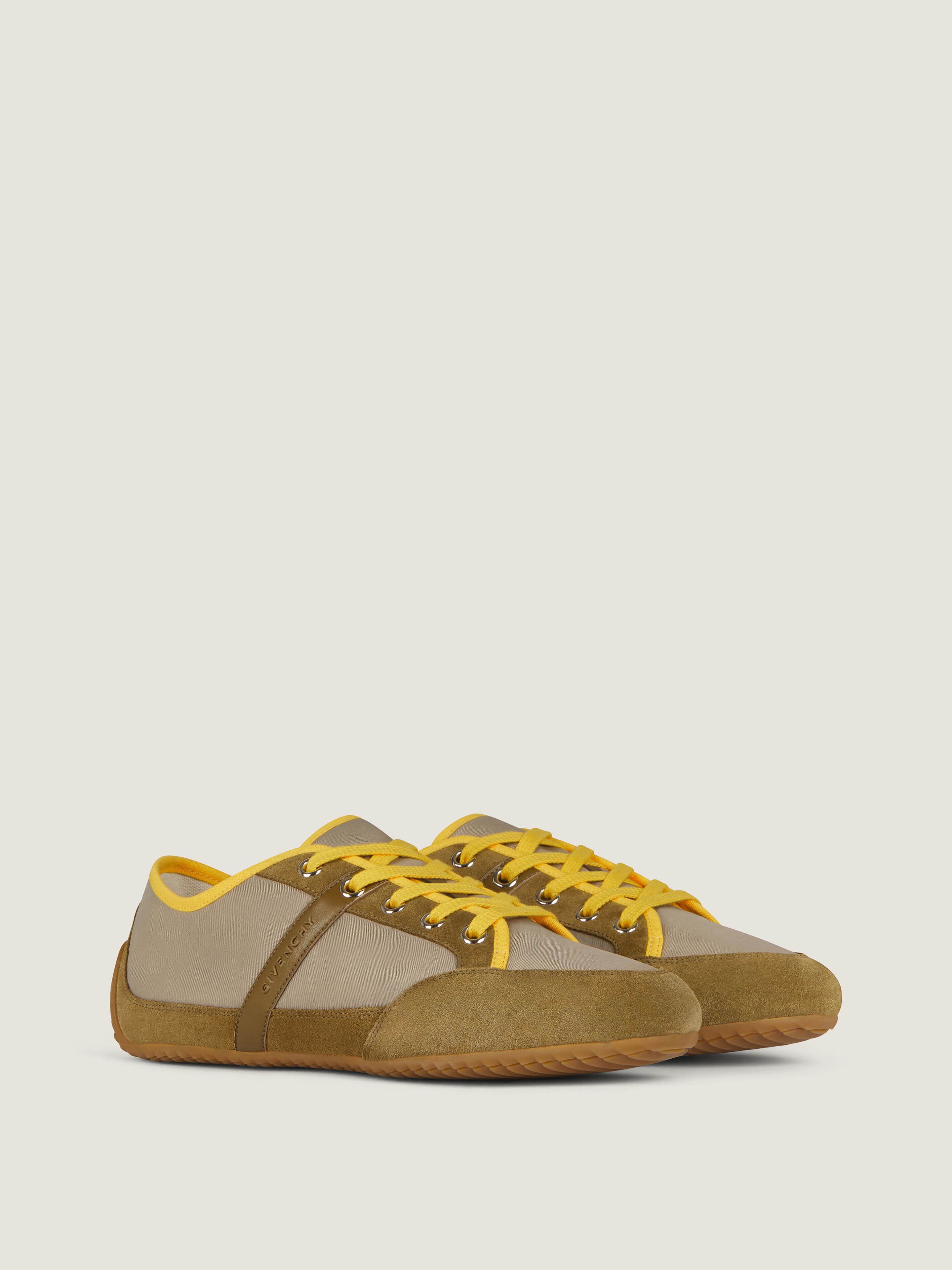 Slim sneakers in nylon and suede